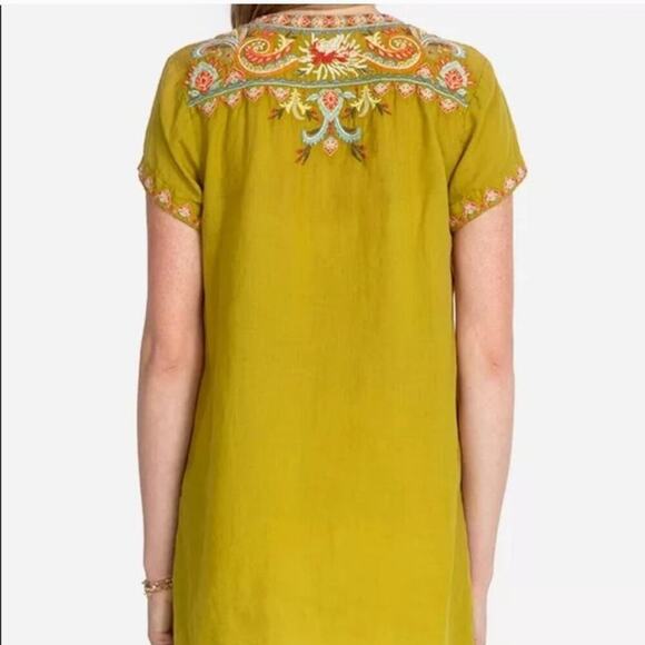 Johnny Was Embroidered Viper Tikal Swing Blouse Top Popover Boho Size S - Picture 10 of 10